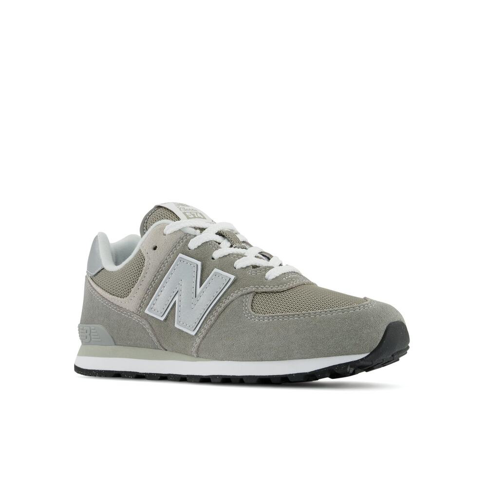 NWT New Balance Kids Racing Lace-up Sneakers Grey/White 6 M